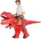 GOOSH Inflatable Dinosaur Costumes for Kids and Adults T Rex Blow Up Ride on Dino Outfits